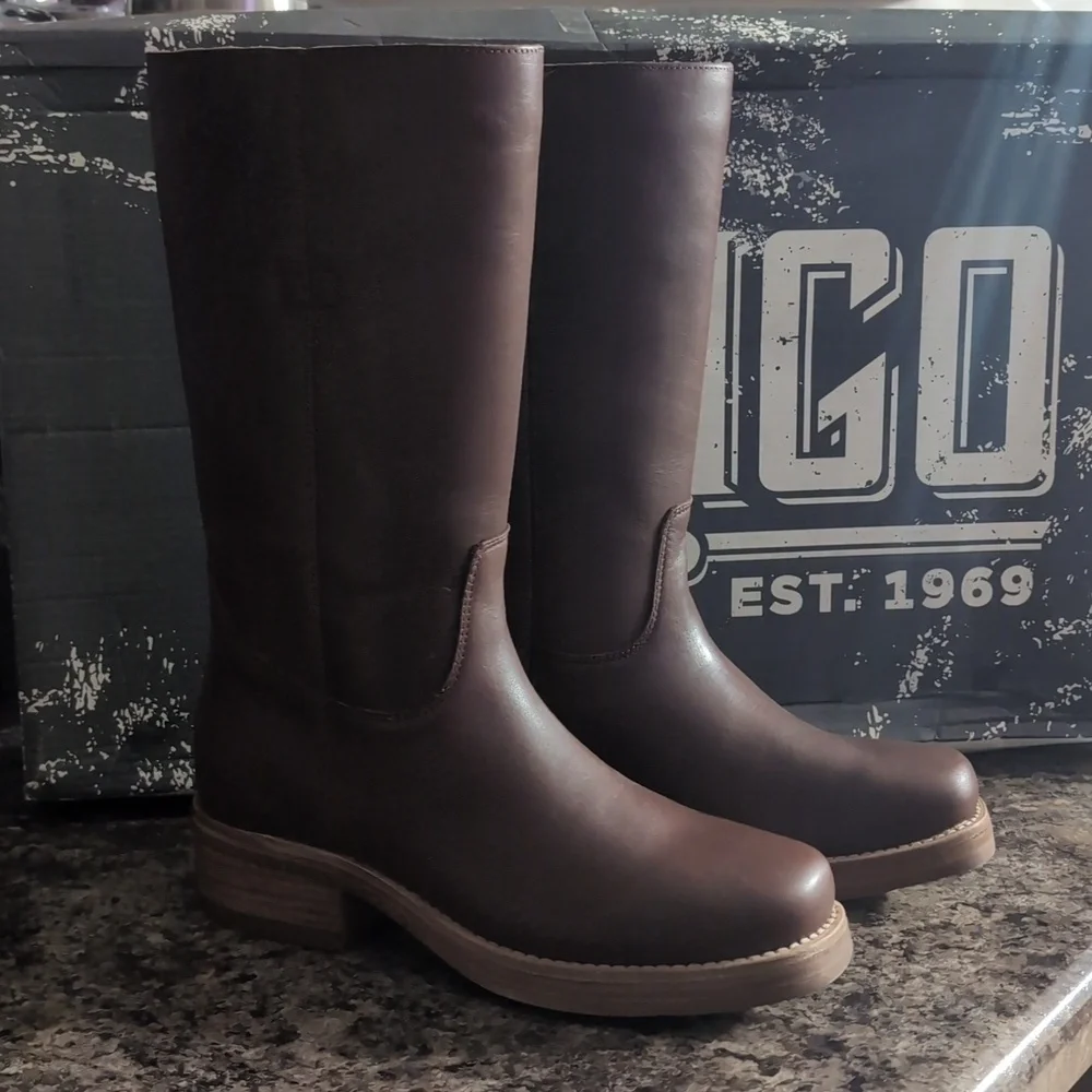 Dingo Men's Brown Dutton Leather Boots